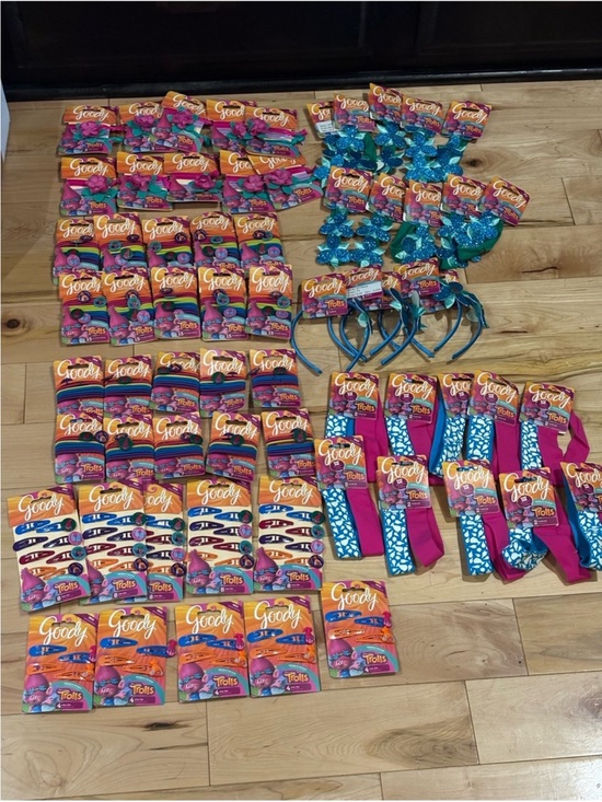 Goody Other - HUGE 65 Piece resellers Goody Trolls Hair Accessory Lot - Teal & Pink